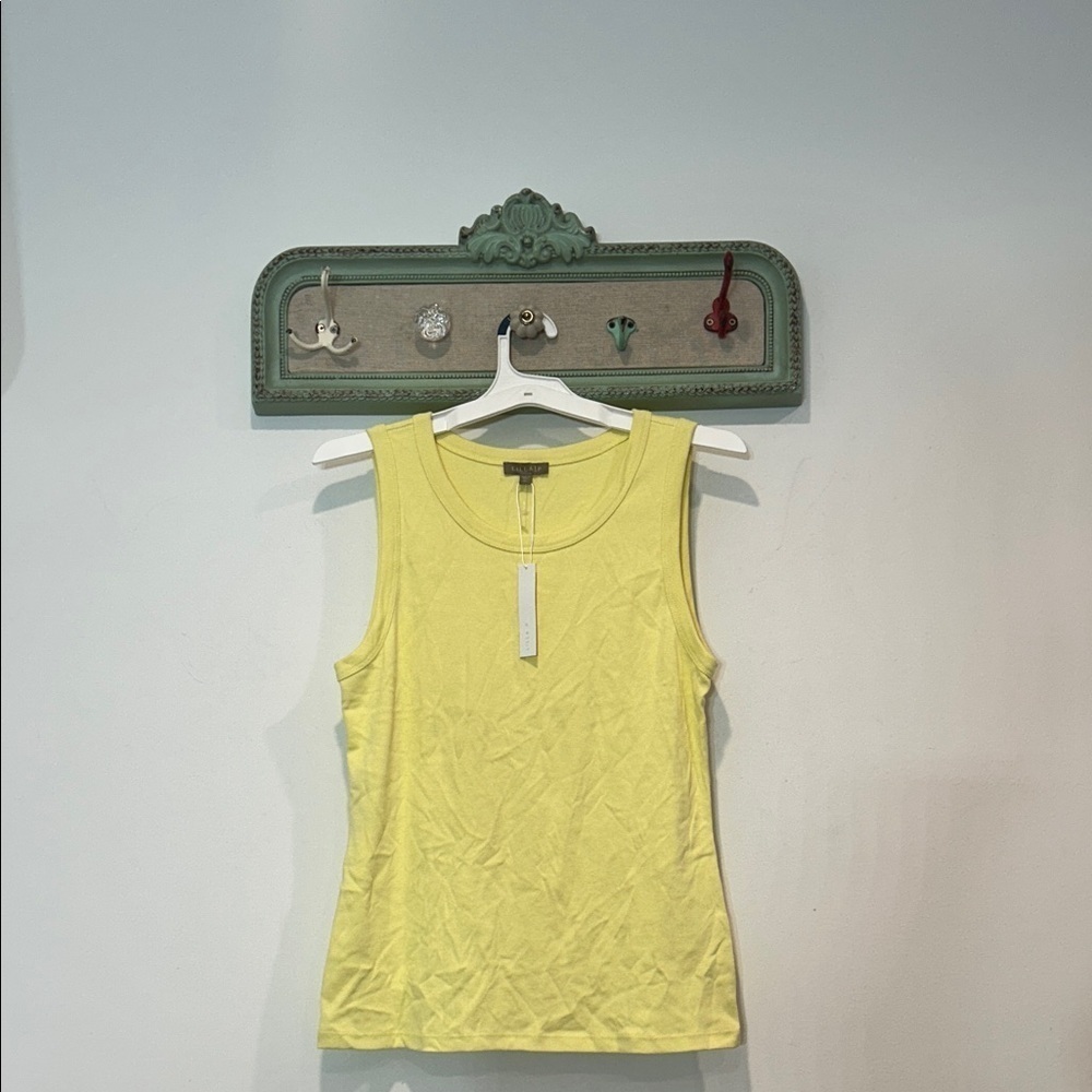 Lilla P Sunny Yellow Tank Top women’s size XL Peru cotton